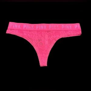 Pink Victoria’s secret thongs